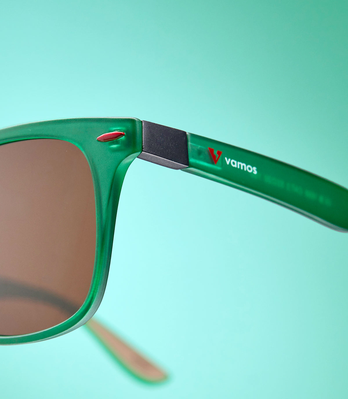 BONDI CLEAR GREEN FRAME - AMBER LENS SPEX
