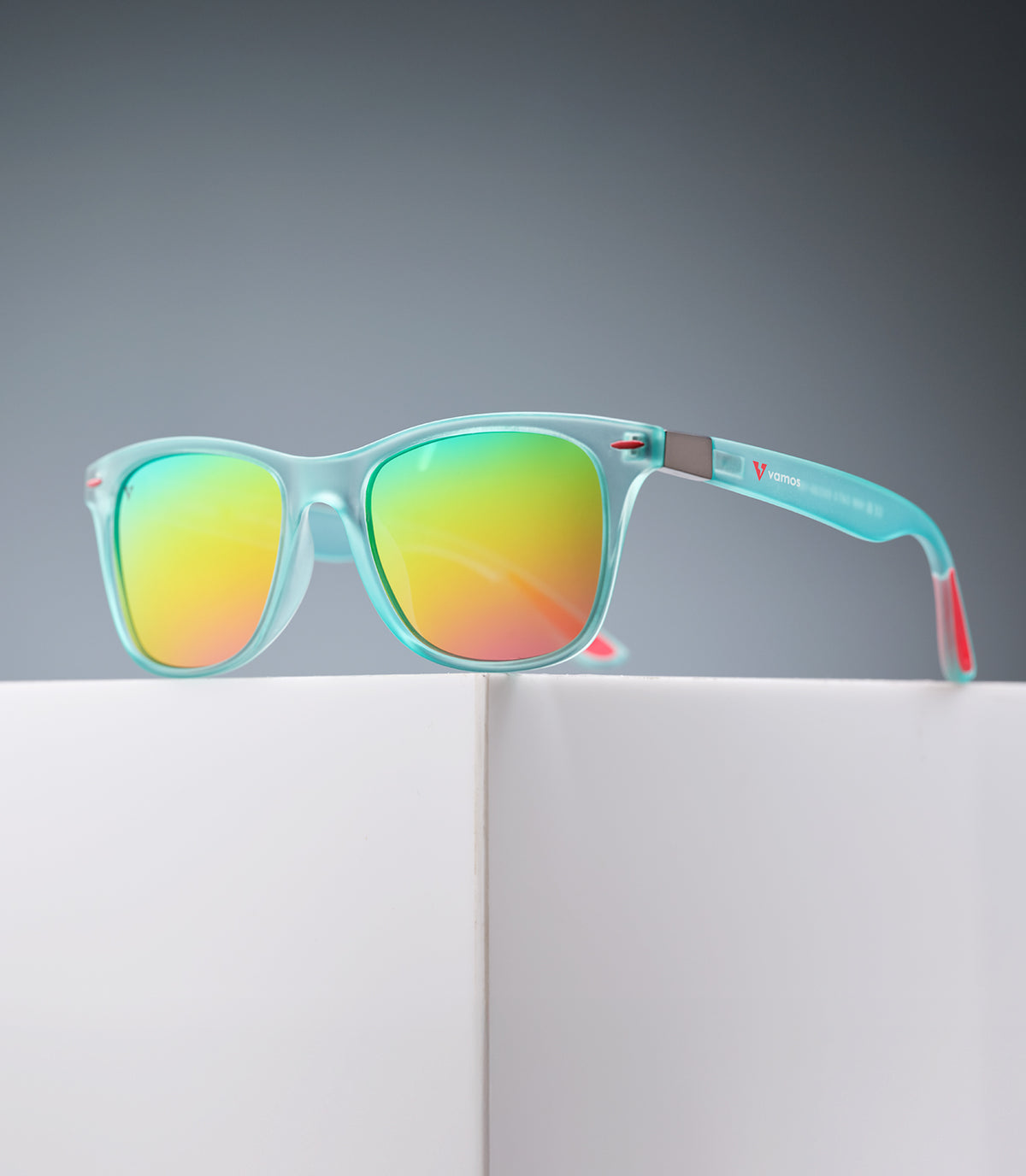 BONDI CLEAR MINT FRAME - RAINBOW LENS SPEX