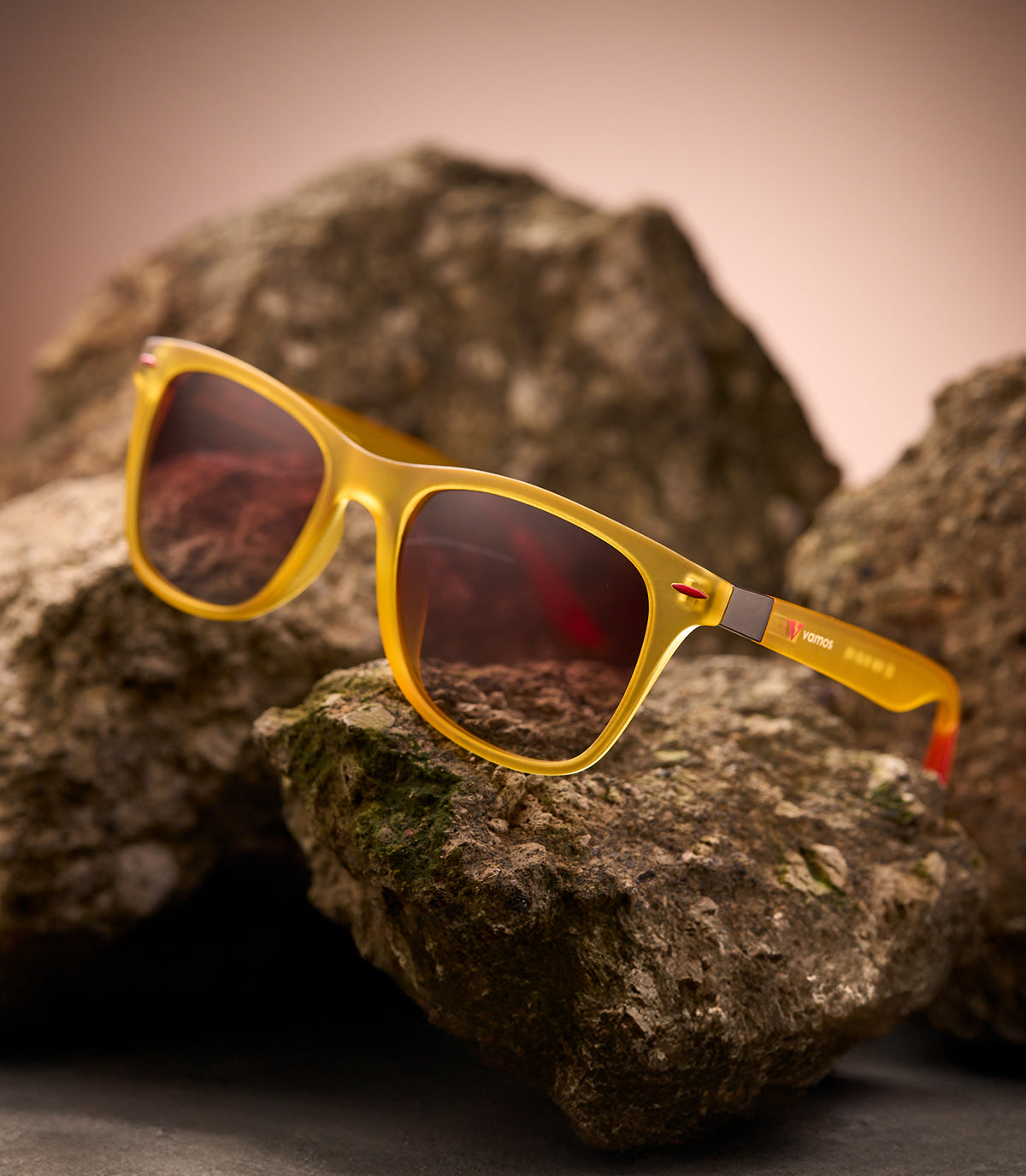BONDI CLEAR YELLOW FRAME - AMBER LENS SPEX