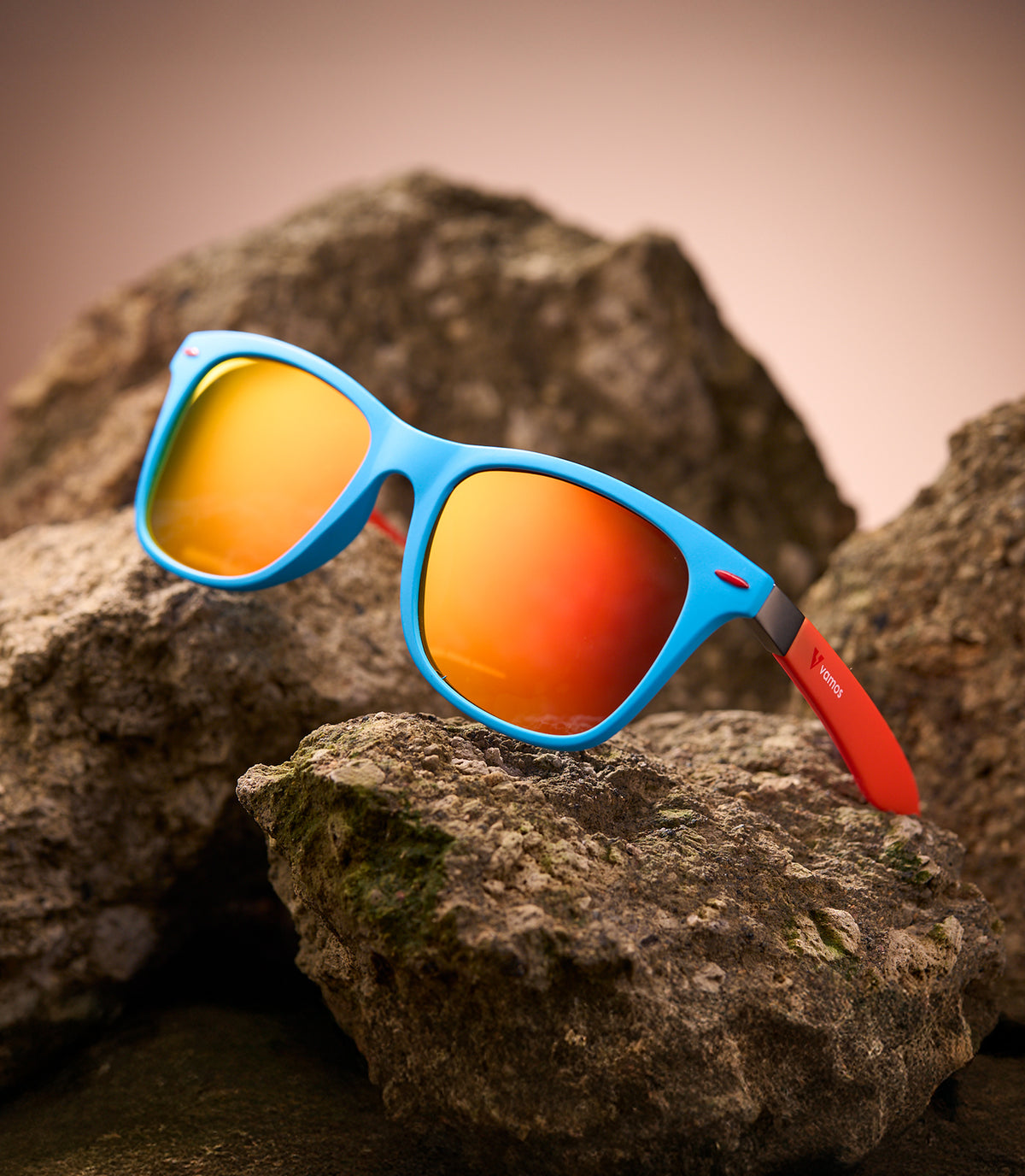 BONDI MATTE LIGHT BLUE/ORANGE FRAME - FURY LENS SPEX