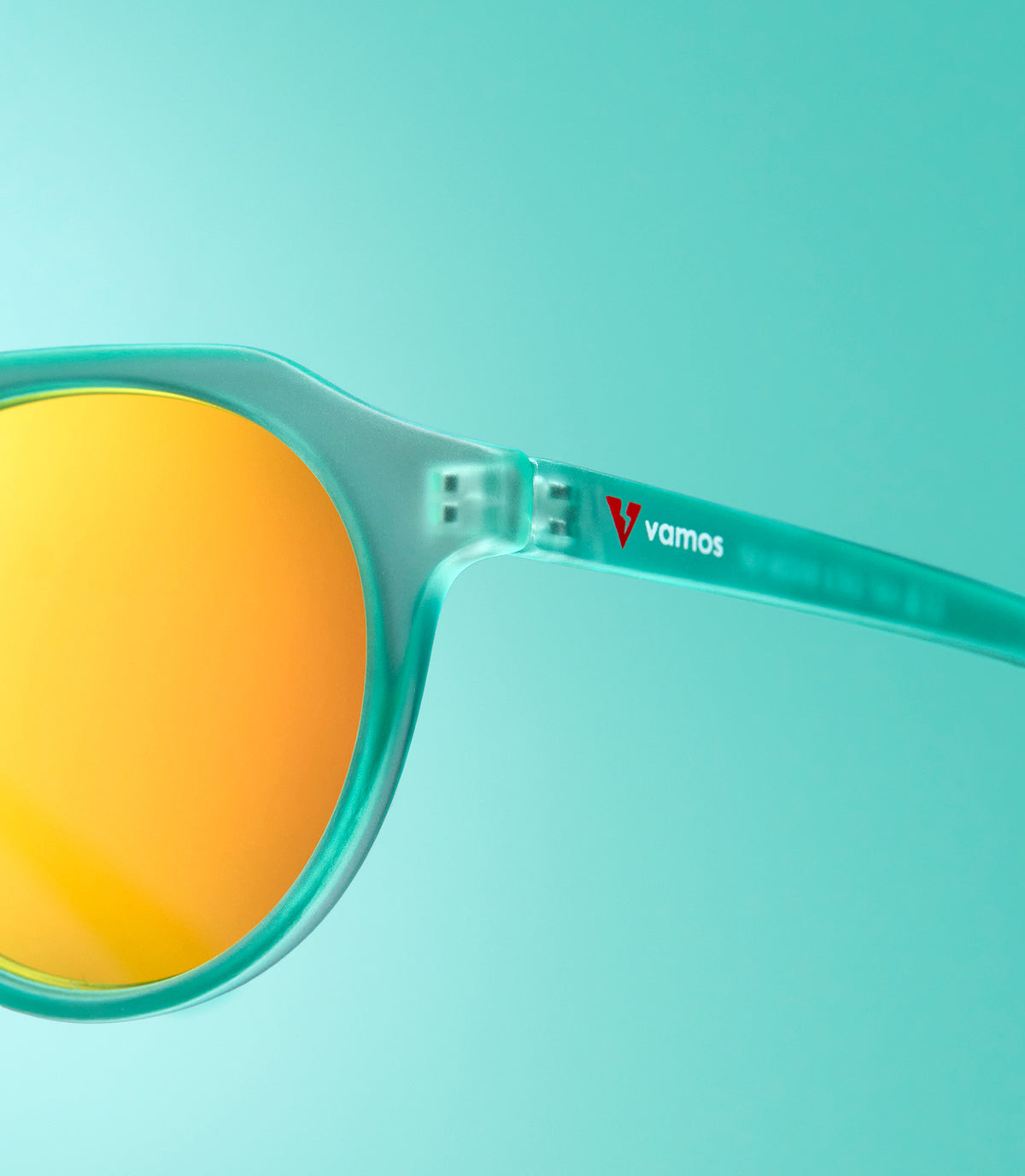 CORINZIO CLEAR FLUORESCENT TEAL FRAME - YELLOW LENS SPEX
