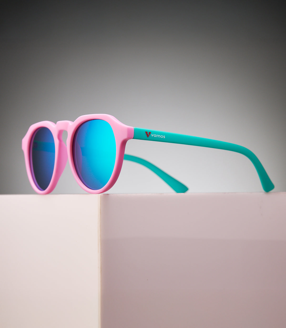 CORINZIO MATTE PINK/TEAL - BLUE/GREEN LENS SPEX