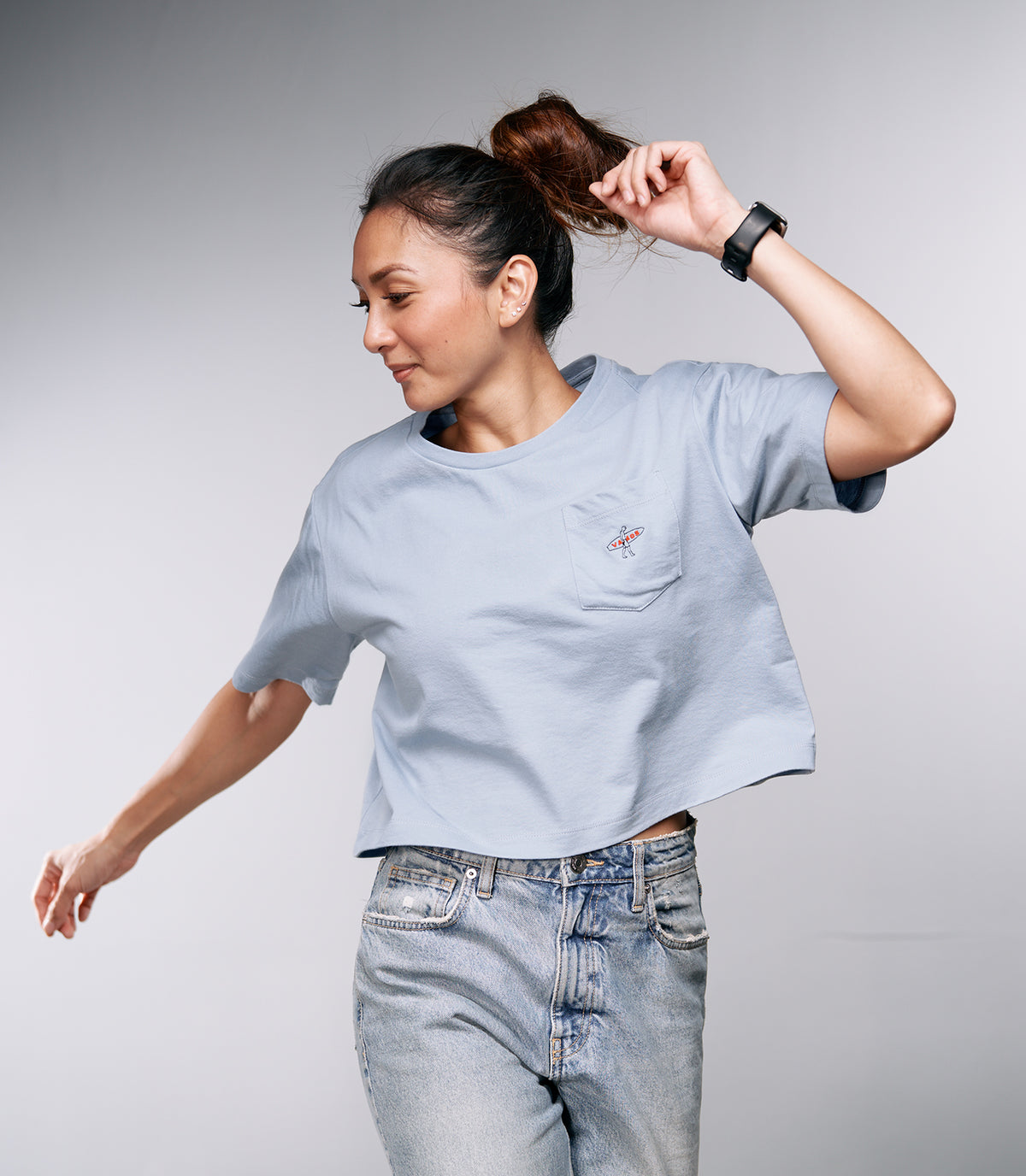 DAPHNE BELLA BOX TEE (LIGHT BLUE)