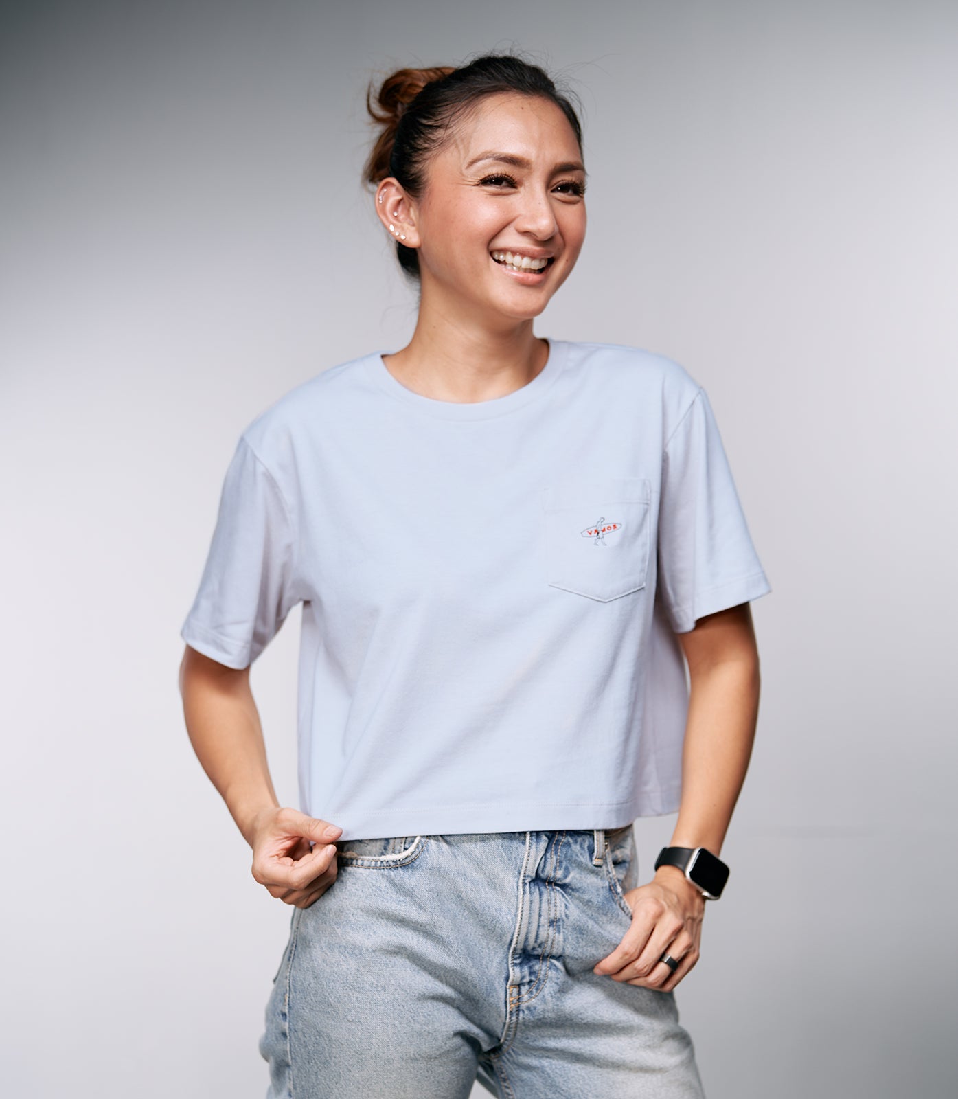 DAPHNE BELLA BOX TEE (LIGHT BLUE)