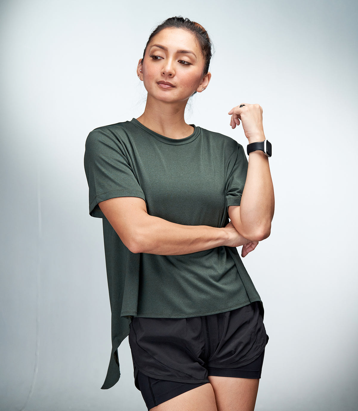 RAE (DARK GREEN BELLA TIE BACK TOP)