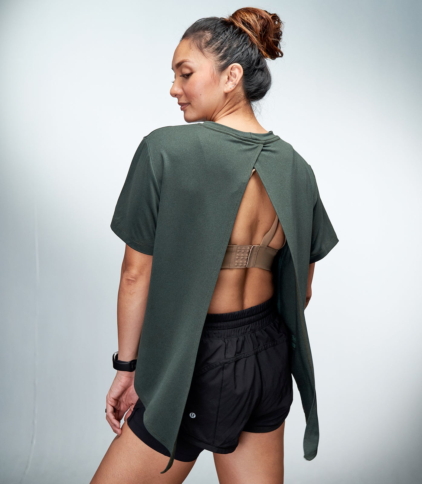 RAE (DARK GREEN BELLA TIE BACK TOP)