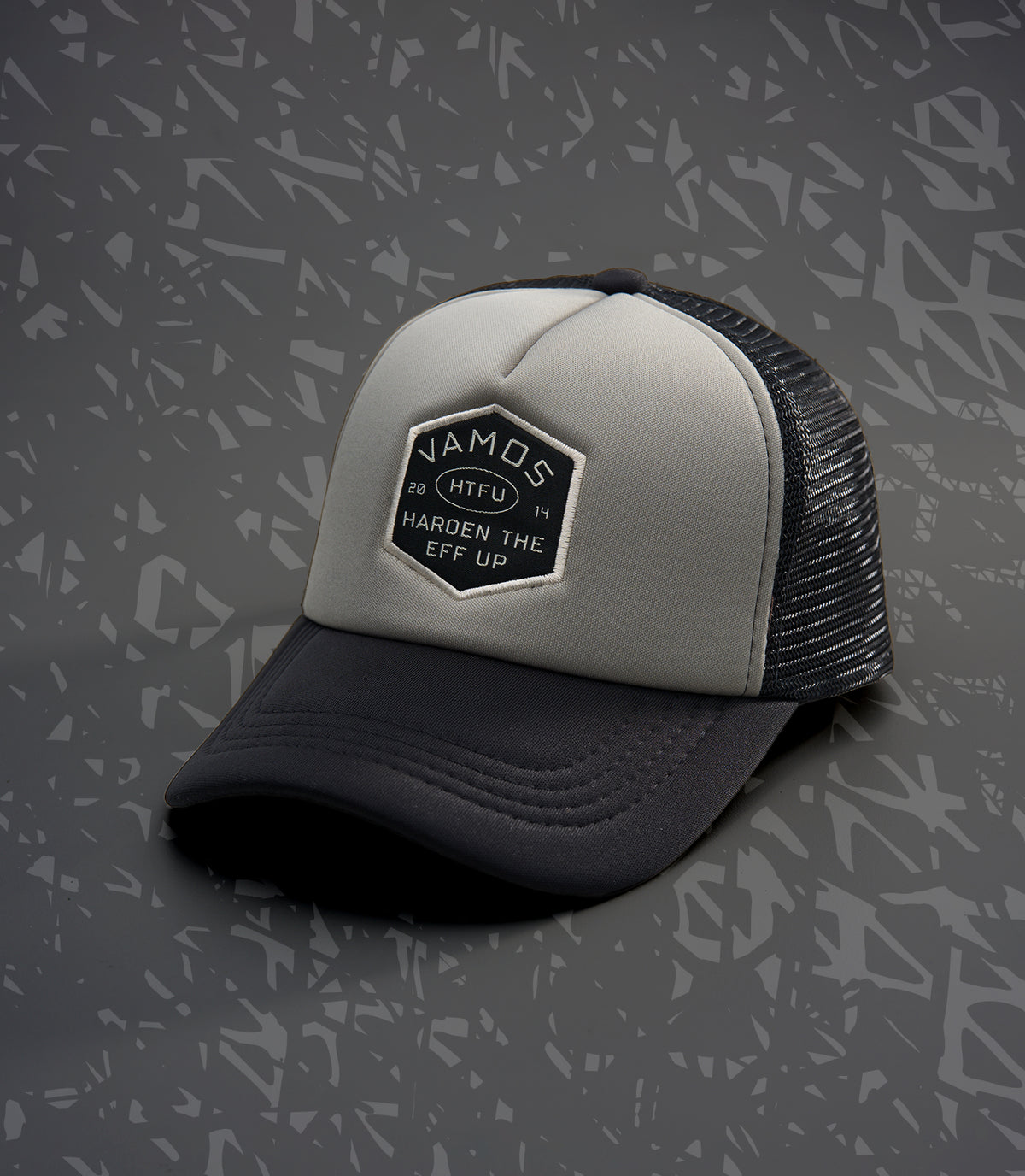 HTFU 2.0 (BLACK/GRAY) VAMOS TRUCKER CAP