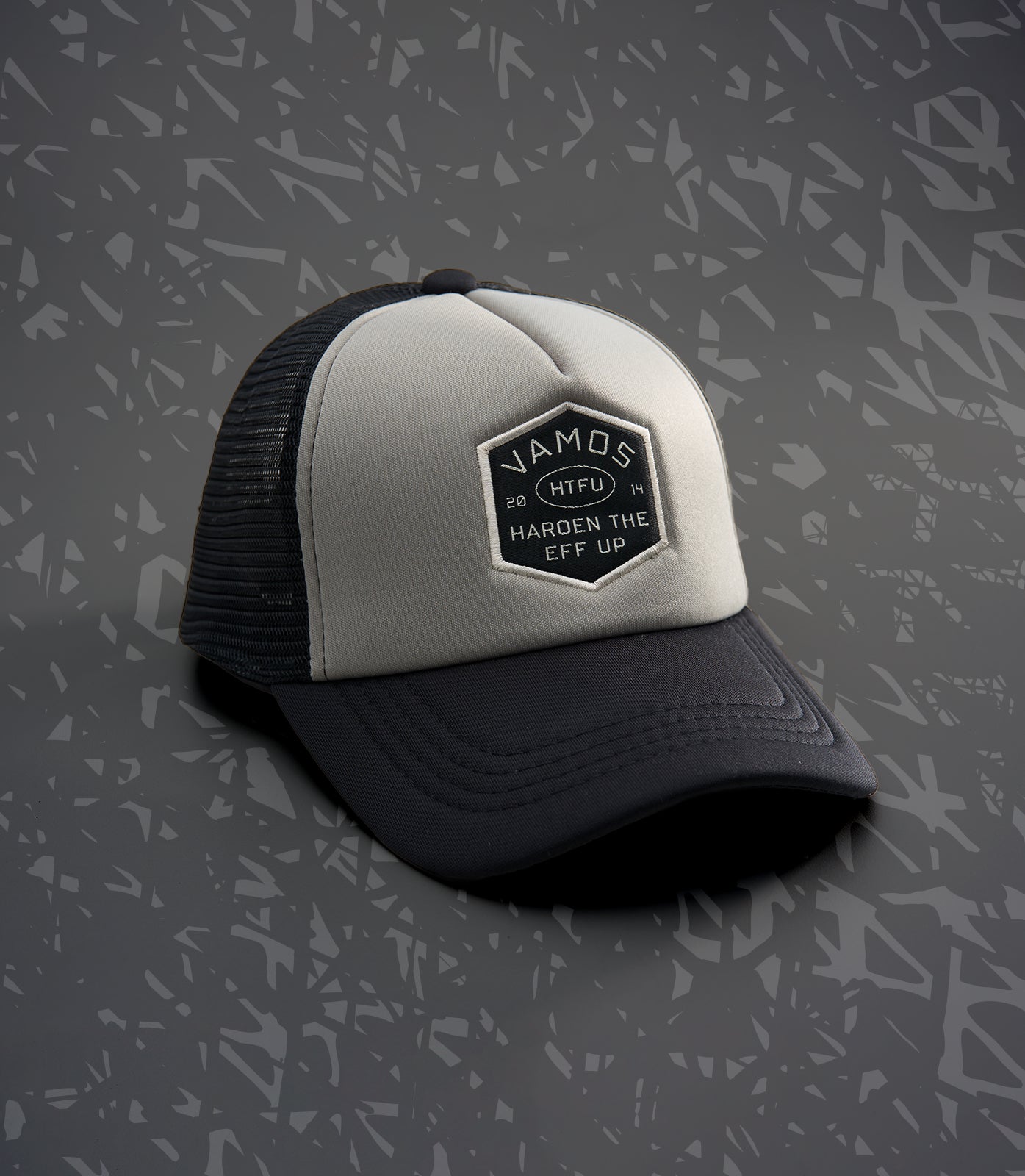 HTFU 2.0 (BLACK/GRAY) VAMOS TRUCKER CAP