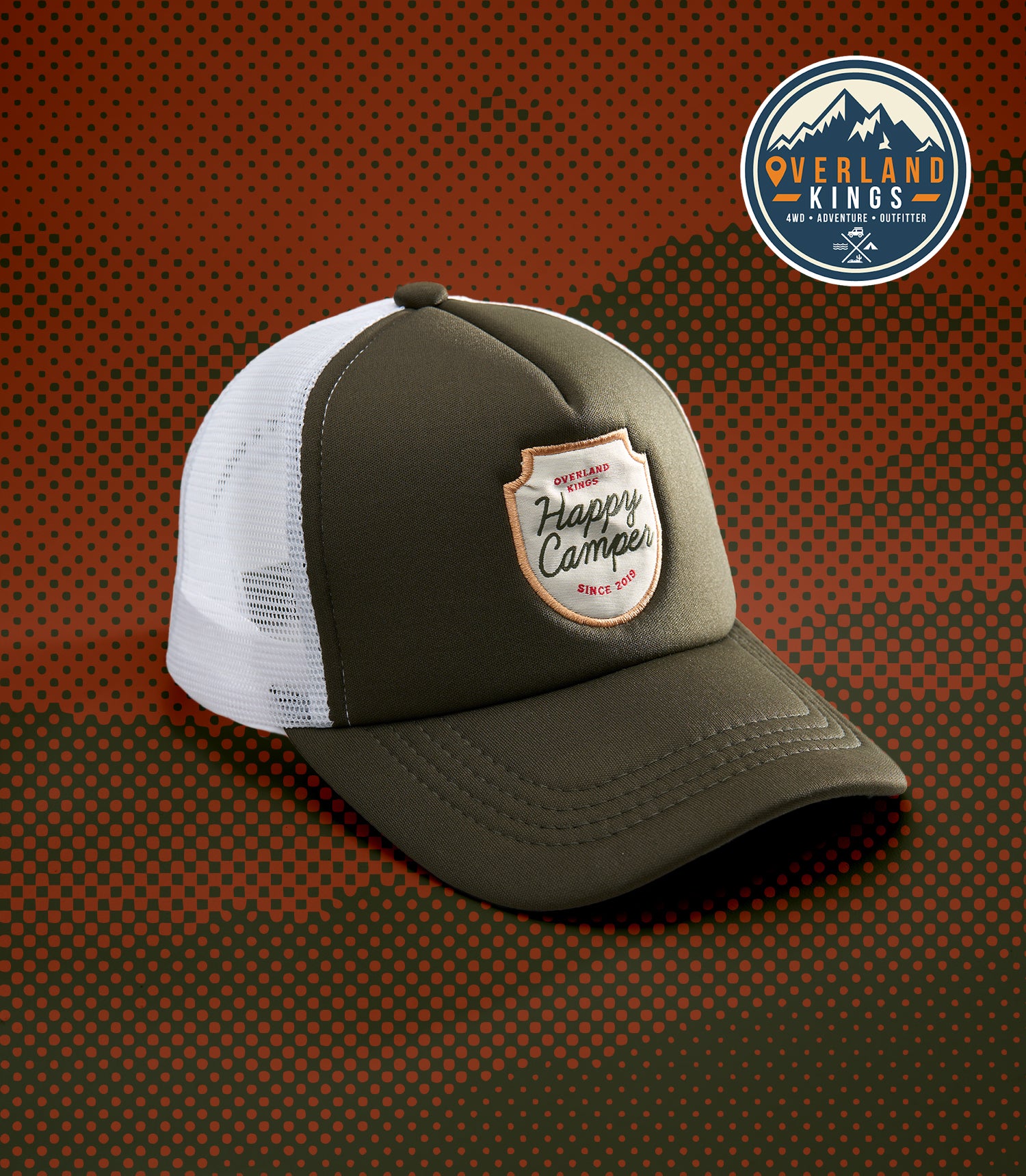 HIGHLAND (GREEN) TRUCKER CAP - Main Image