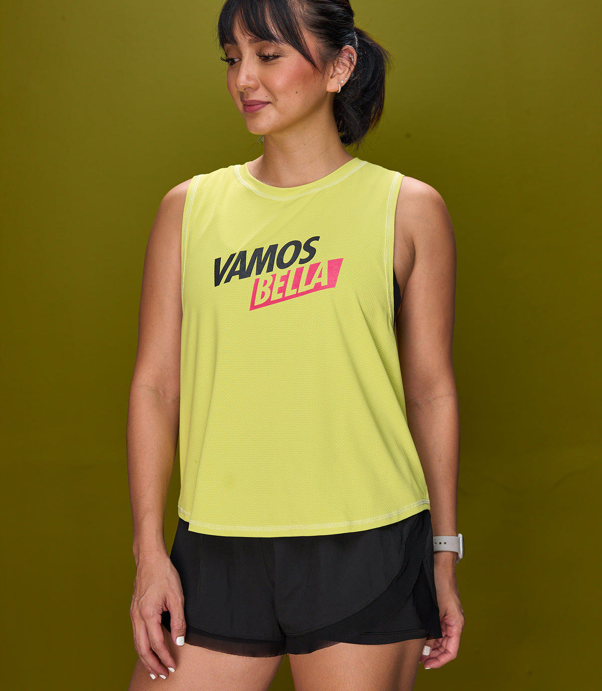 KAREN (LIME BELLA MUSCLE TEE)