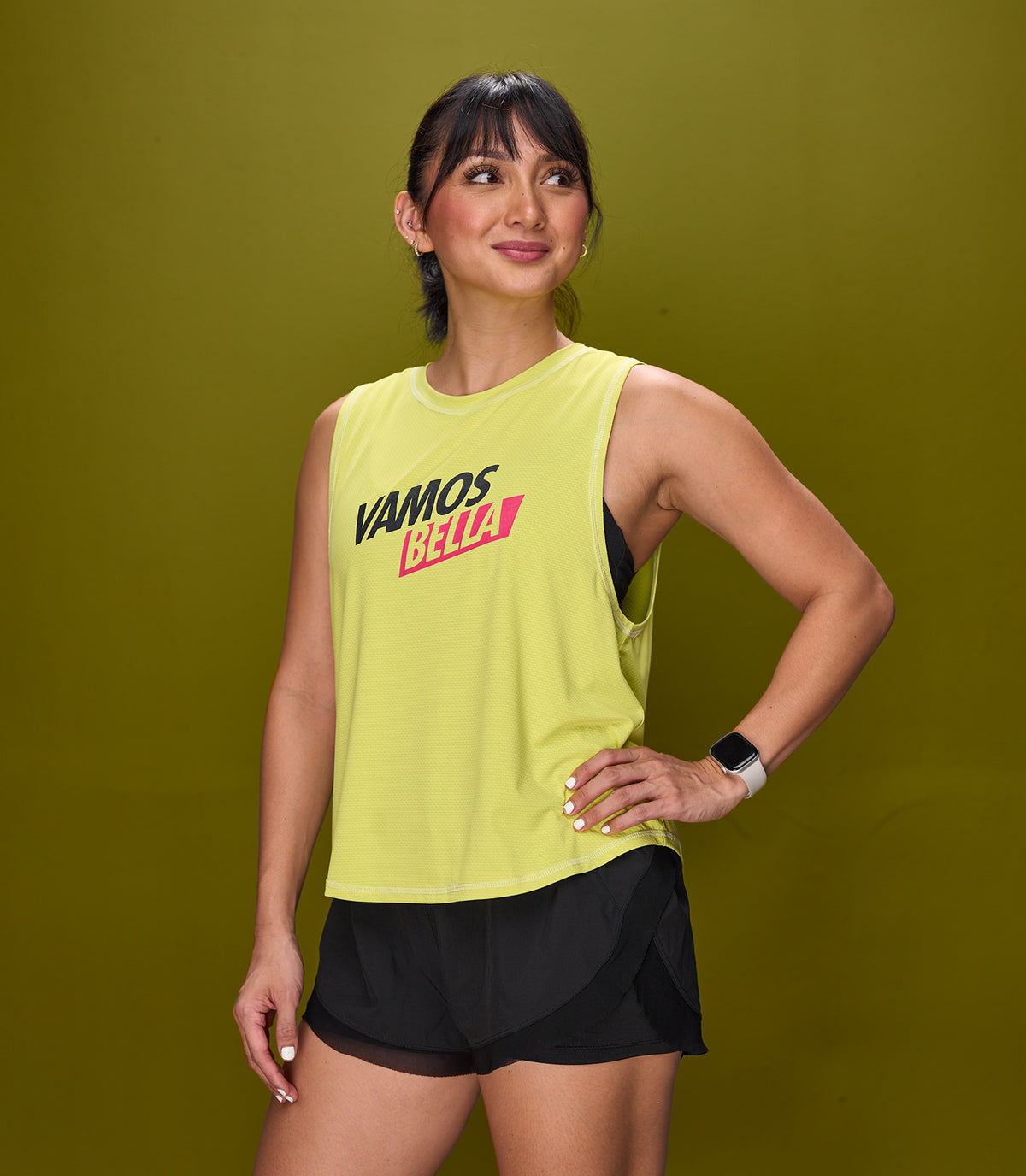 KAREN (LIME BELLA MUSCLE TEE)