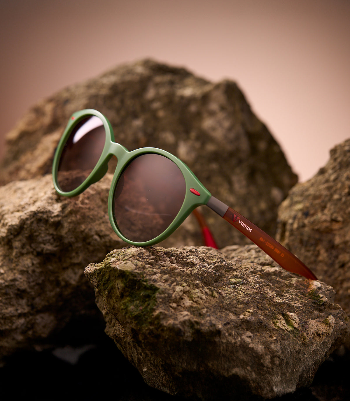 NOOSA MATTE ARMY GREEN/ CLEAR BROWN FRAME - AMBER LENS SPEX