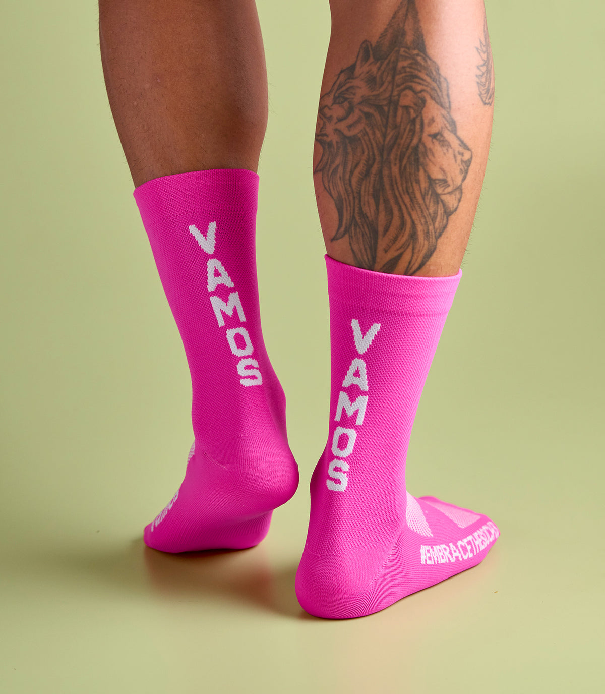 ROCKET (NEON PINK) CREW SOCKS