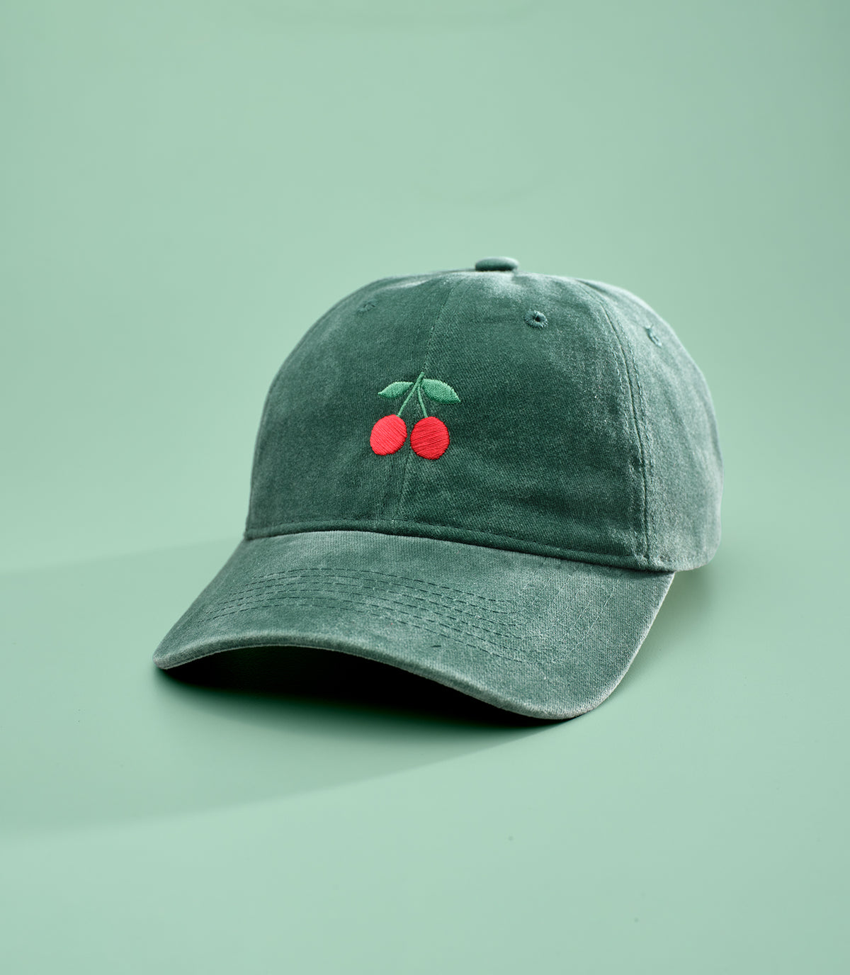 SCARLETT (GREEN) BELLA WASHED BASEBALL CAP