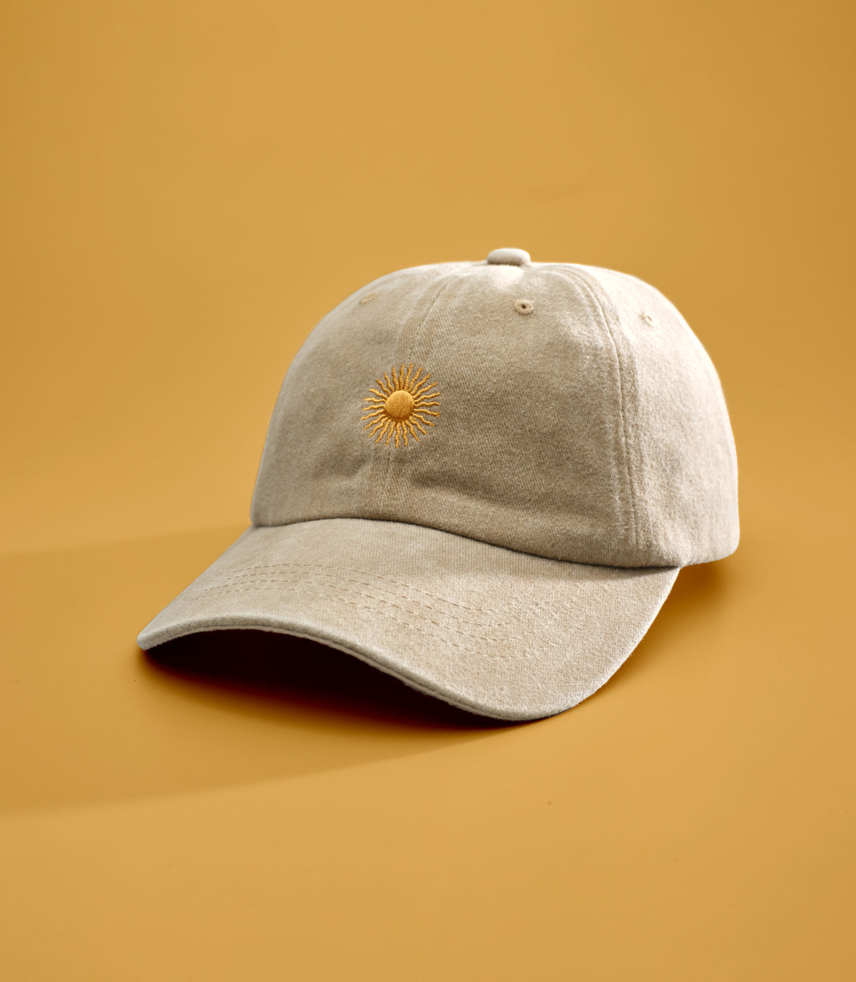 SOL (LIGHT BROWN) BELLA WASHED BASEBALL CAP