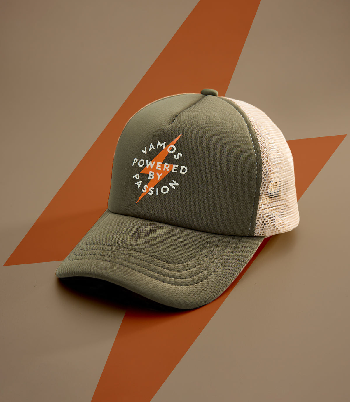 STATIC (ARMY GREEN) VAMOS TRUCKER CAP