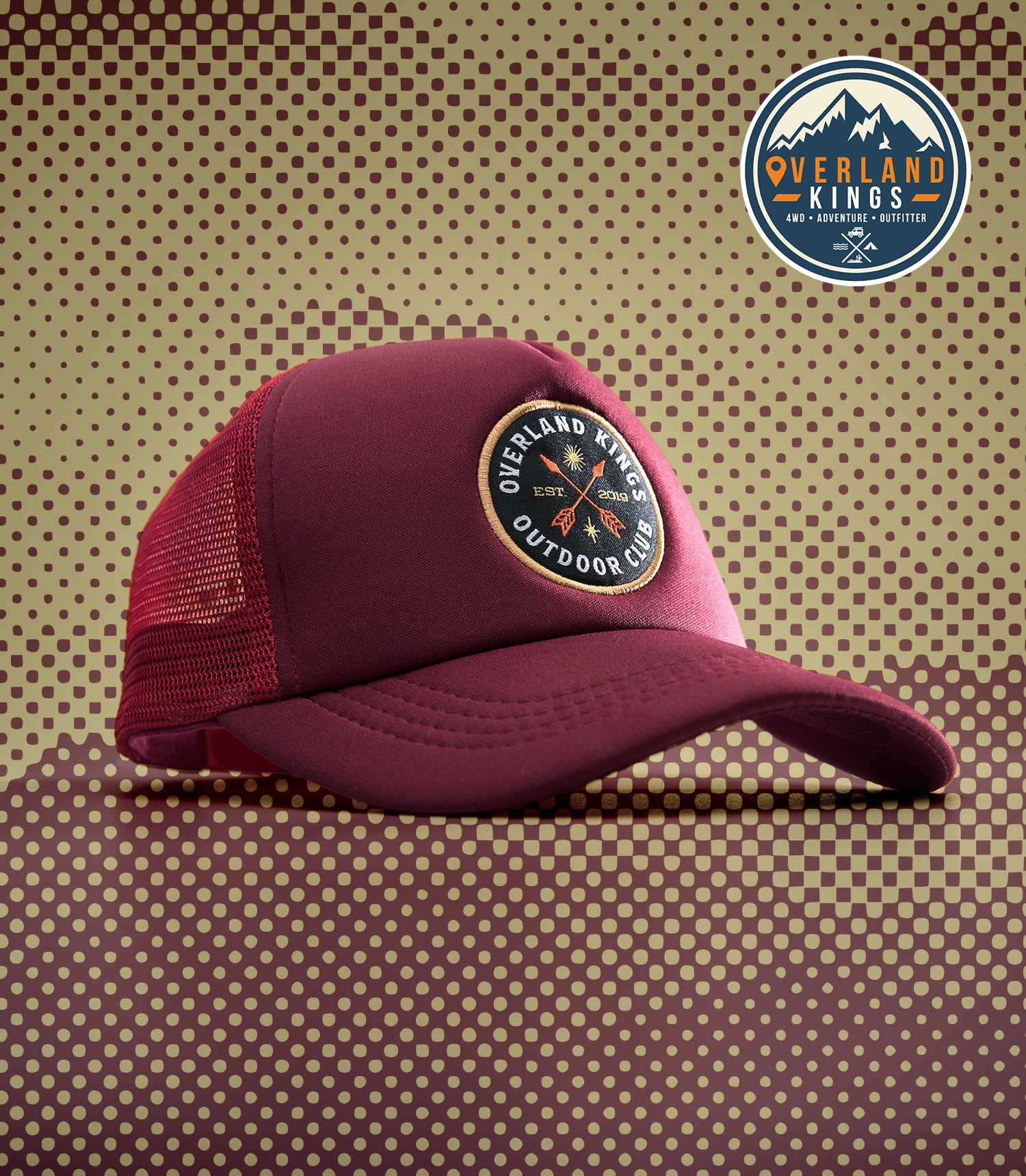 VOYAGER (MAROON) TRUCKER CAP