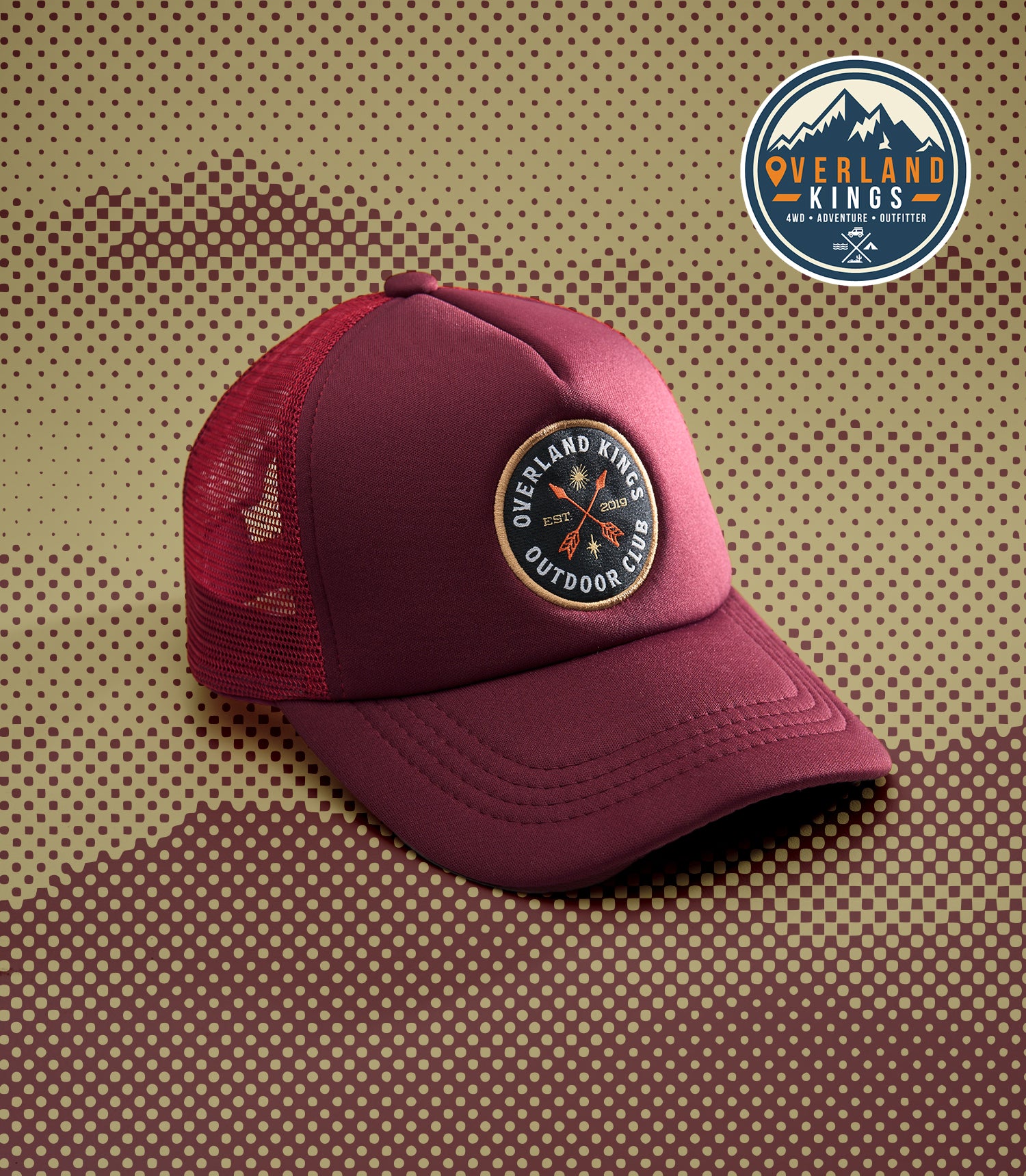 VOYAGER (MAROON) TRUCKER CAP