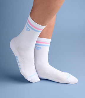 AMANDA (PINK BLUE) BELLA CREW SOCKS