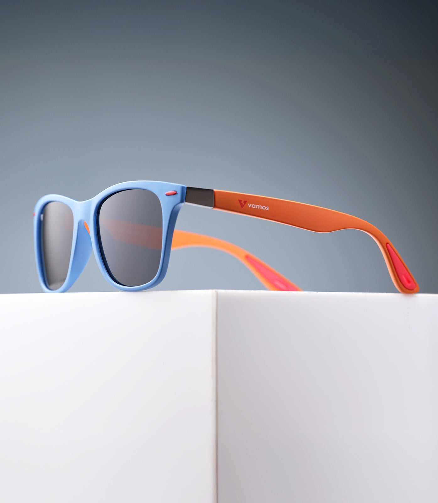 BONDI MATTE BLUE - VIOLET ORANGE FRAME - BLACK LENS SPEX