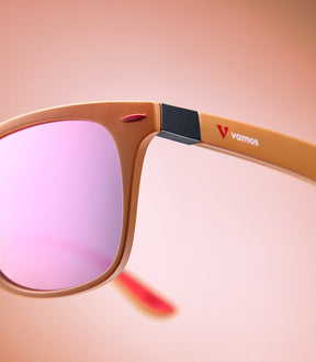 BONDI MATTE ORANGE FRAME - PURPLE LENS SPEX