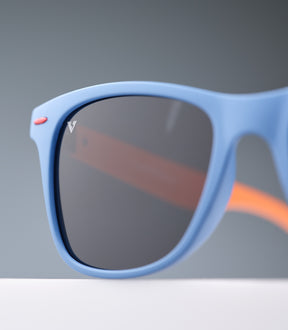 BONDI MATTE BLUE - VIOLET ORANGE FRAME - BLACK LENS SPEX