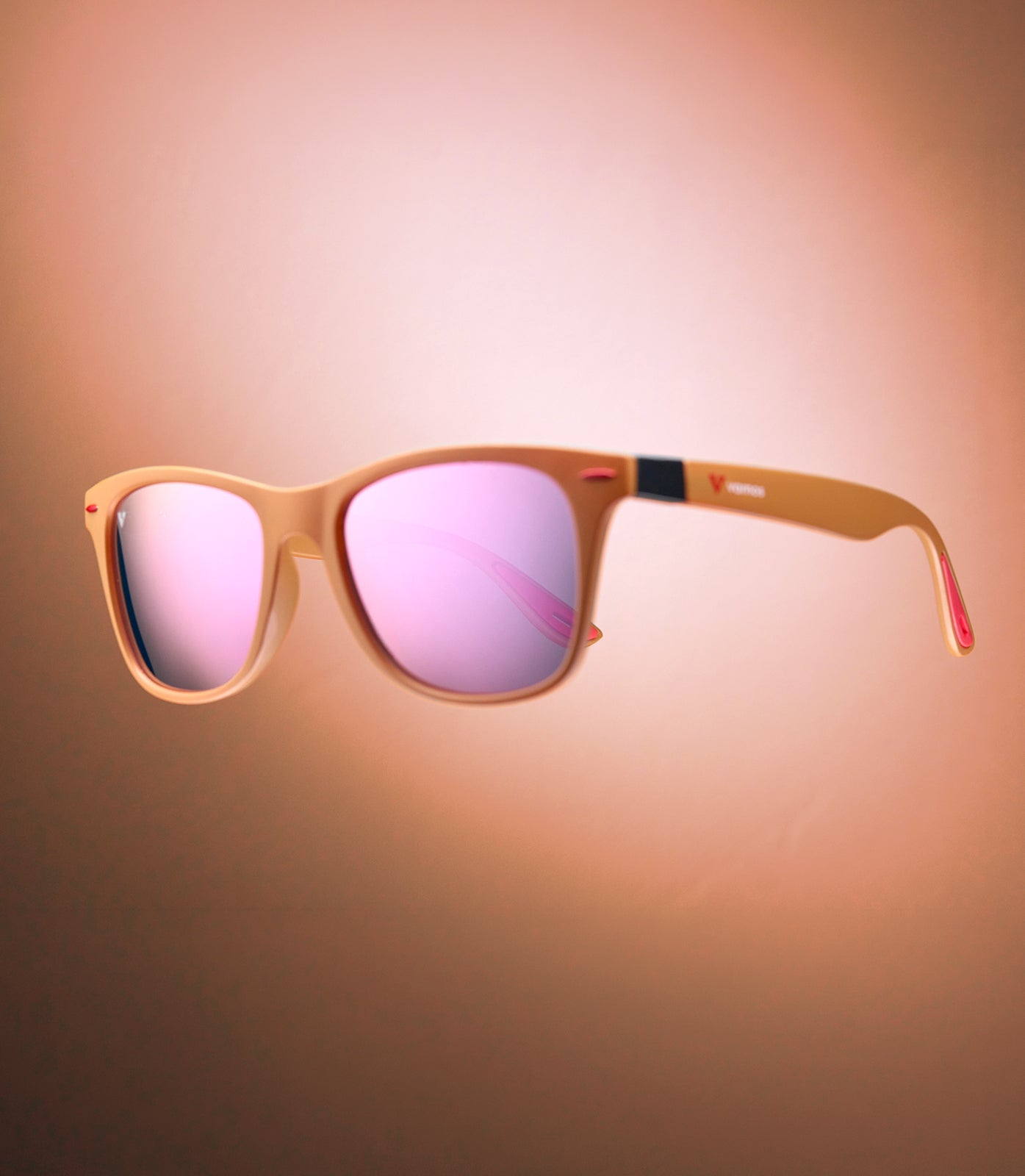 BONDI MATTE ORANGE FRAME - PURPLE LENS SPEX