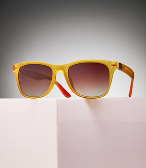 BONDI CLEAR YELLOW FRAME - AMBER LENS SPEX