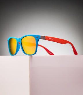 BONDI MATTE LIGHT BLUE/ORANGE FRAME - FURY LENS SPEX