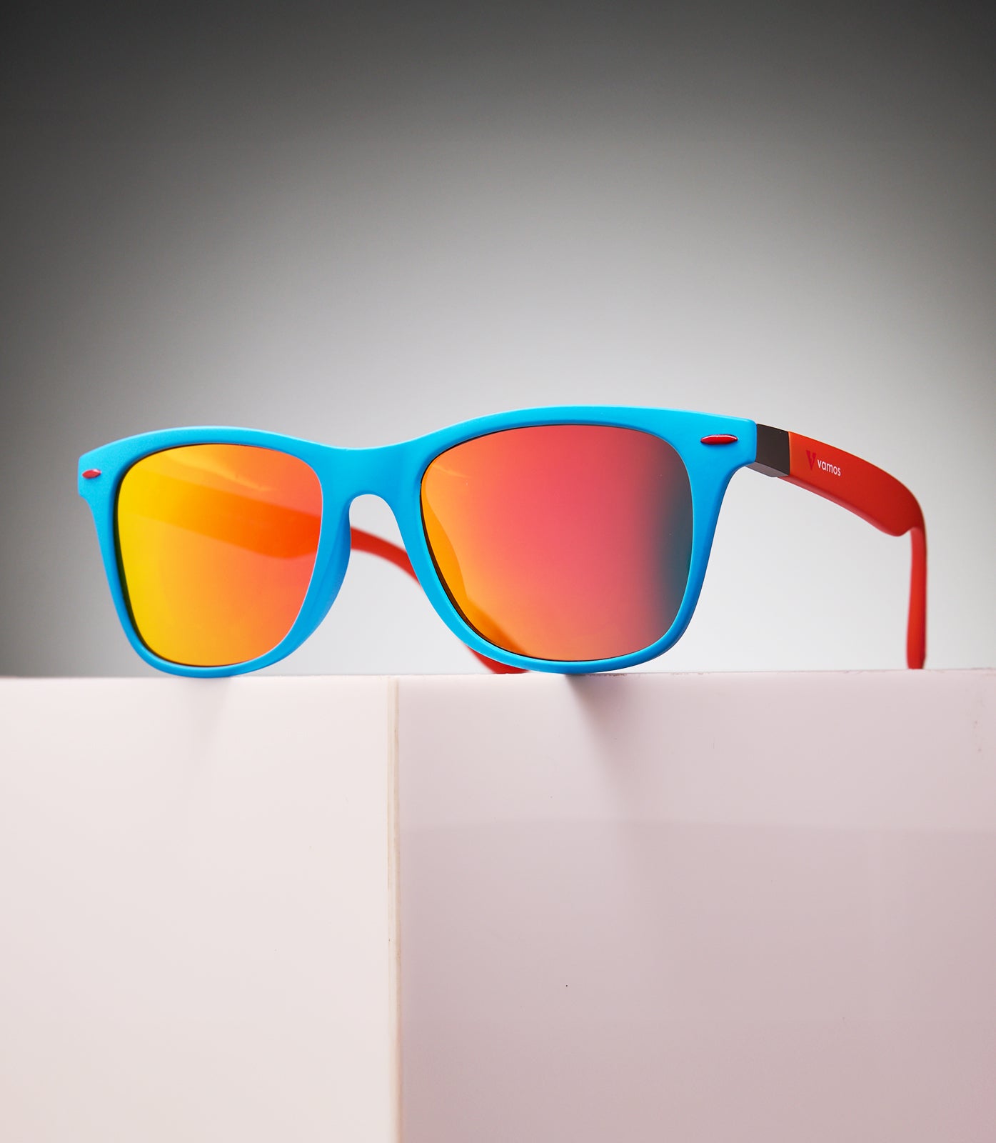 BONDI MATTE LIGHT BLUE/ORANGE FRAME - FURY LENS SPEX