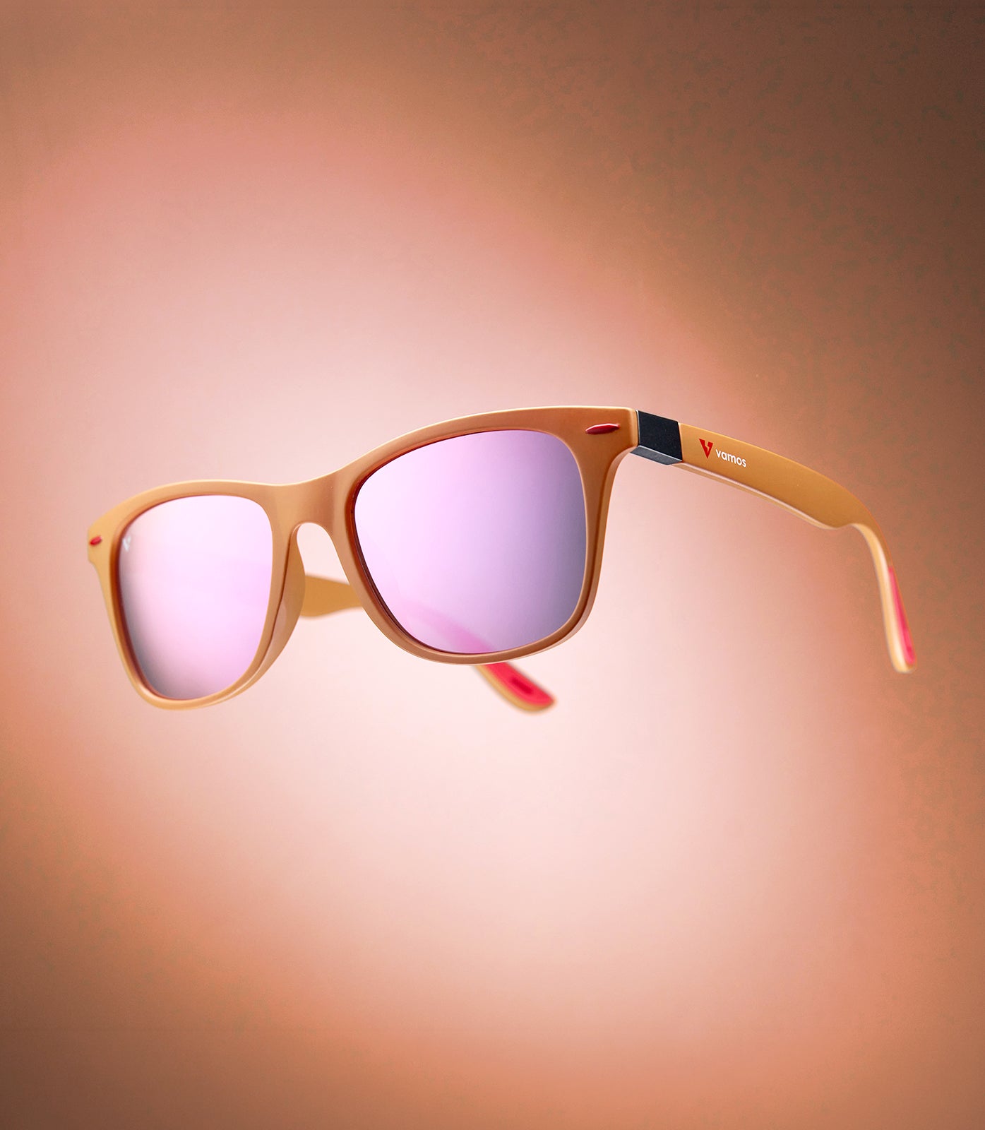 BONDI MATTE ORANGE FRAME - PURPLE LENS SPEX
