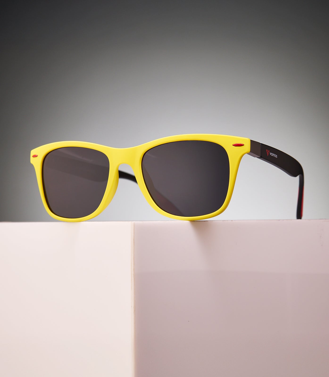 BONDI MATTE YELLOW/BLACK FRAME - BLACK LENS SPEX