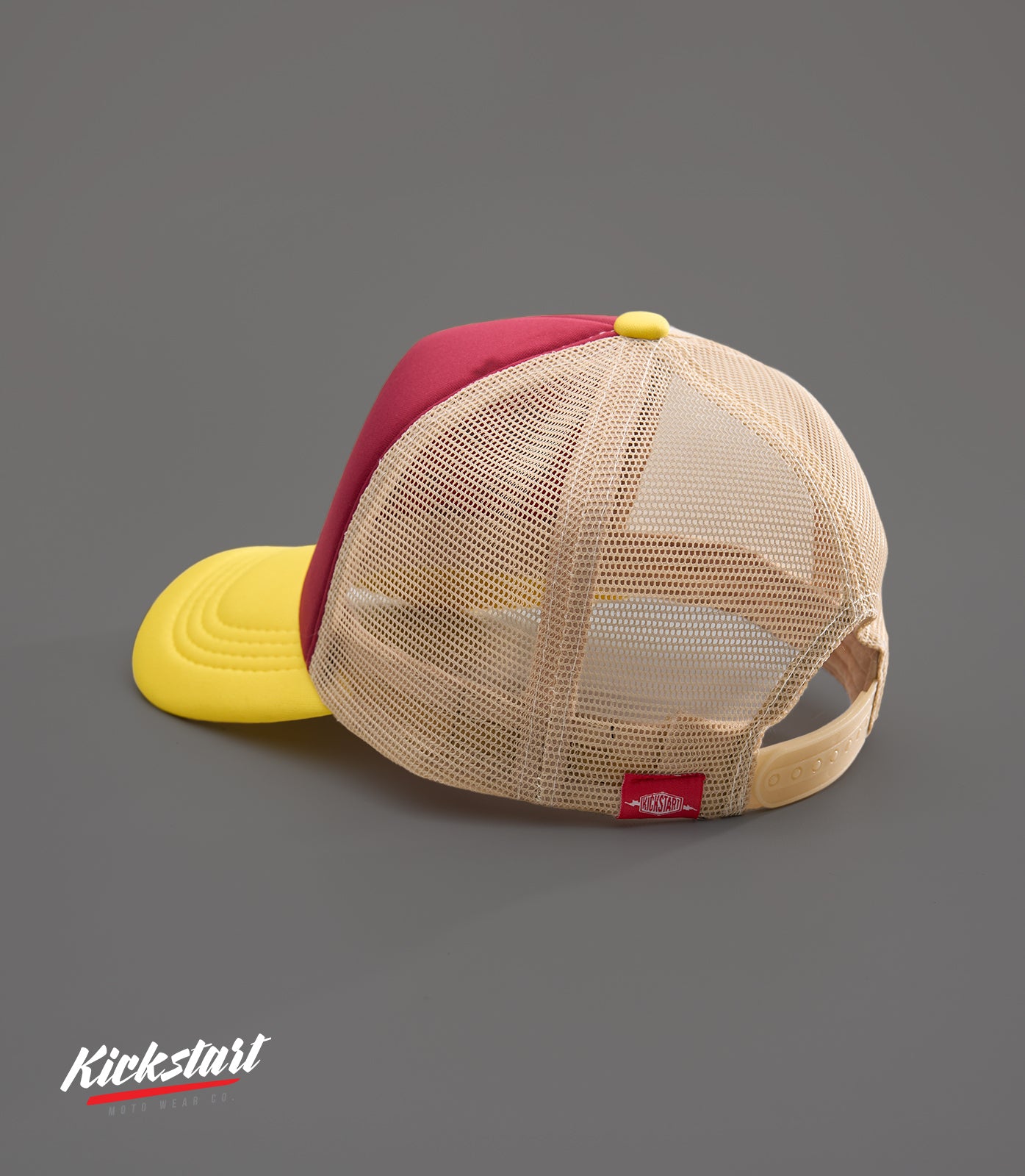 CHOP (MAROON/YELLOW) KICKSTART TRUCKER CAP
