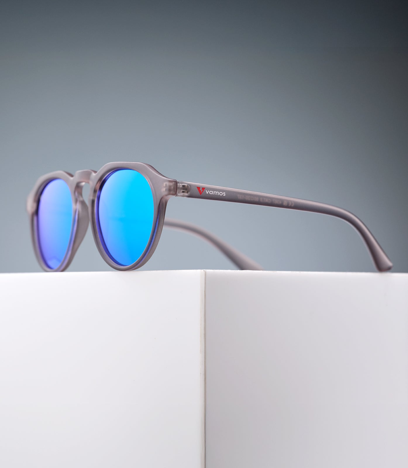 CORINZIO CLEAR GRAY FRAME - BLUE LENS SPEX