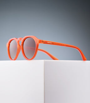 CORINZIO CLEAR ORANGE FRAME - BROWN LENS SPEX