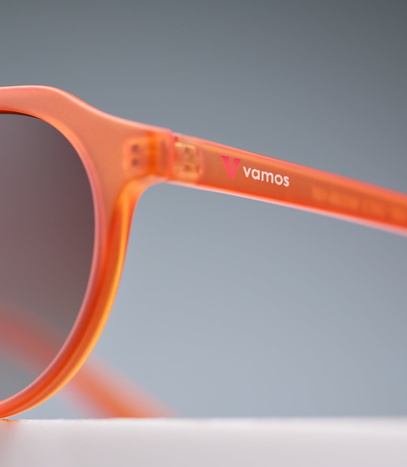 CORINZIO CLEAR ORANGE FRAME - BROWN LENS SPEX