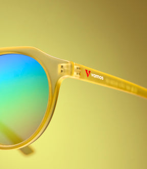 CORINZIO CLEAR YELLOW FRAME - RAINBOW LENS SPEX