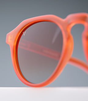 CORINZIO CLEAR ORANGE FRAME - BROWN LENS SPEX