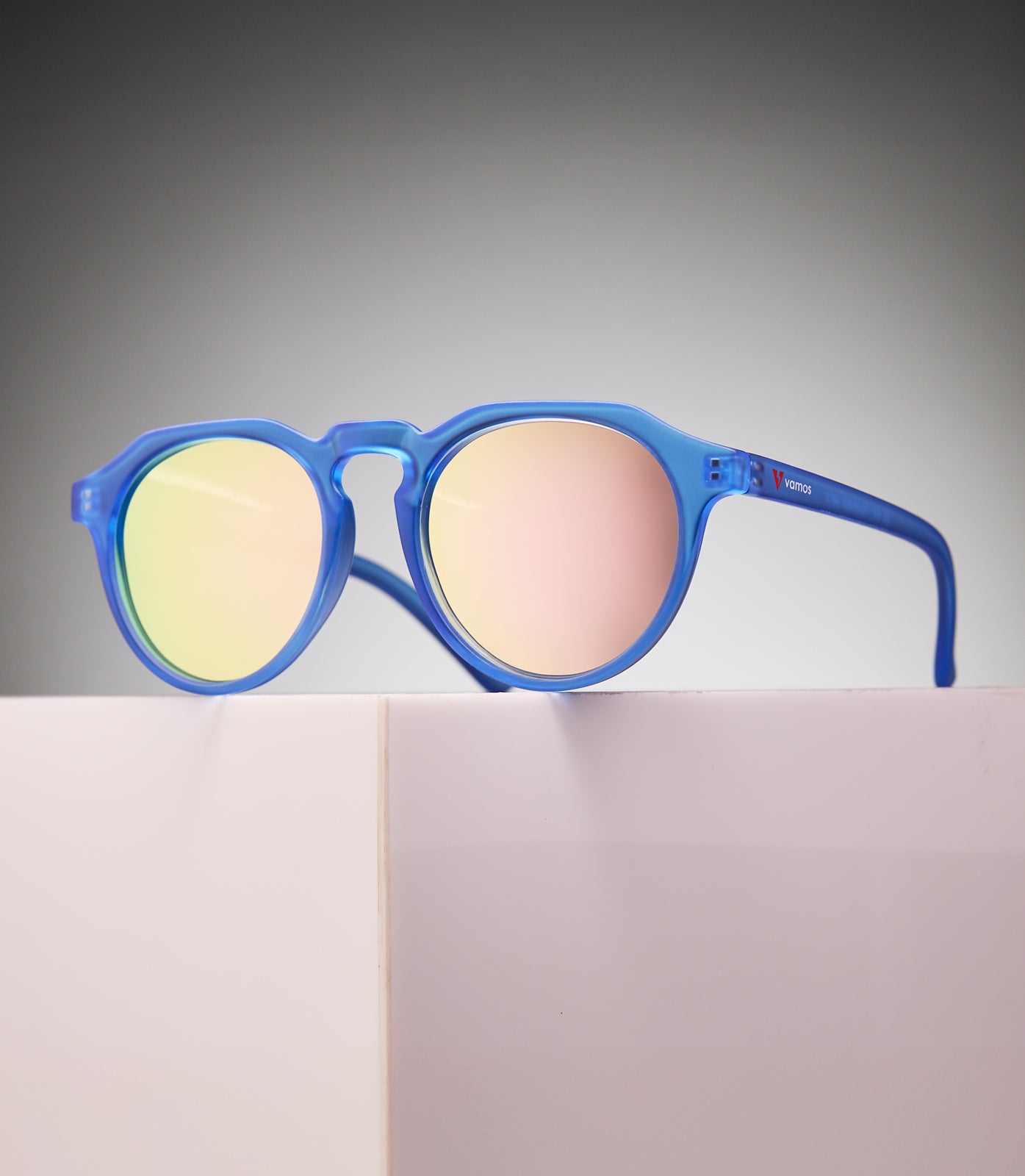 CORINZIO CLEAR BLUE FRAME - PINK/GREEN LENS SPEX