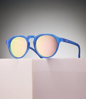 CORINZIO CLEAR BLUE FRAME - PINK/GREEN LENS SPEX