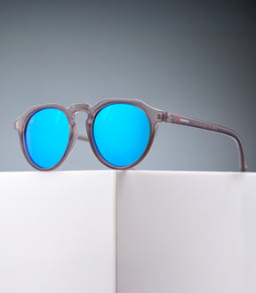 CORINZIO CLEAR GRAY FRAME - BLUE LENS SPEX