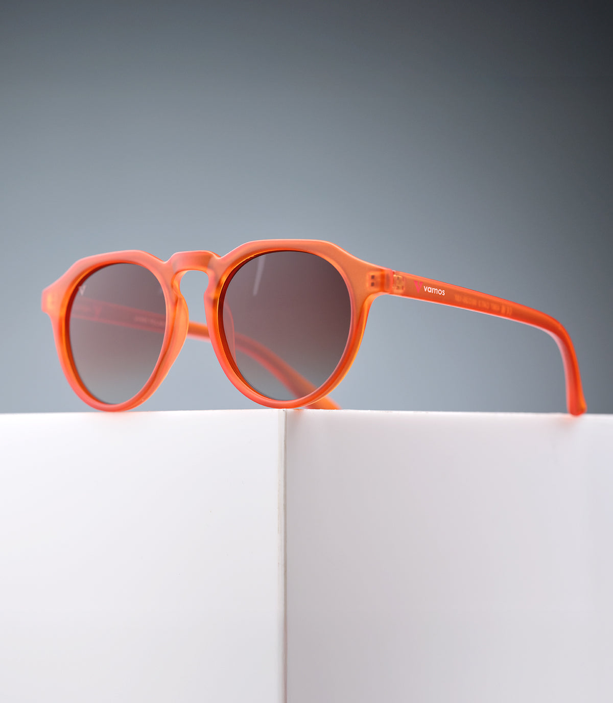 CORINZIO CLEAR ORANGE FRAME - BROWN LENS SPEX