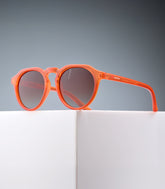 CORINZIO CLEAR ORANGE FRAME - BROWN LENS SPEX