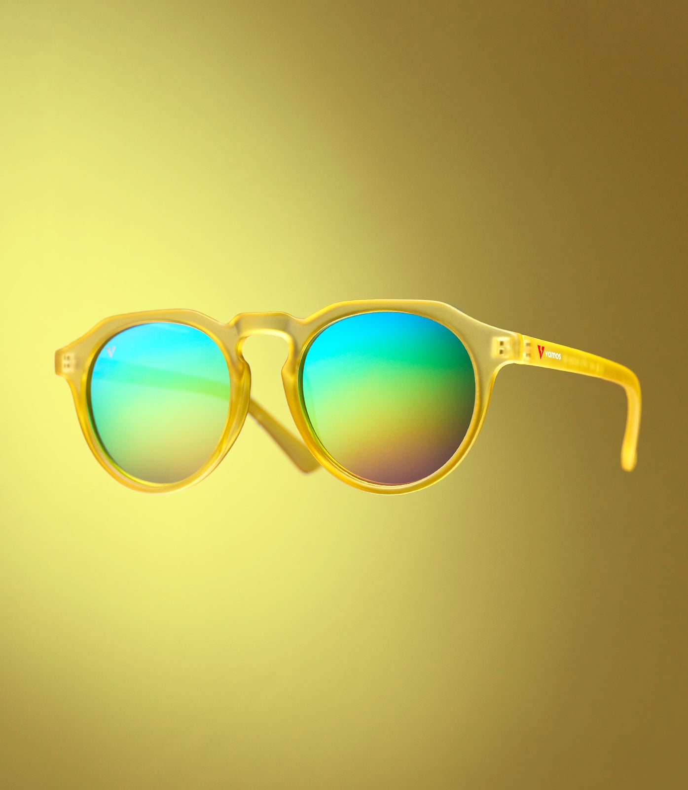 CORINZIO CLEAR YELLOW FRAME - RAINBOW LENS SPEX