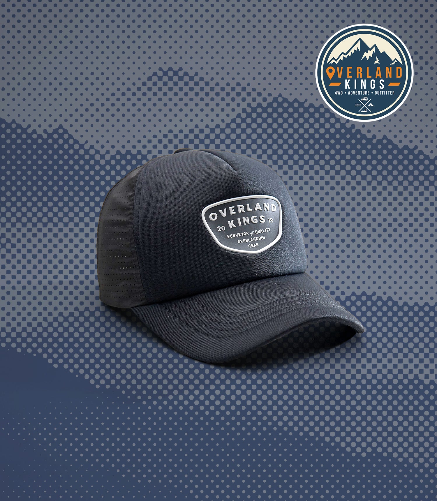 DALTON (BLACK) OK PERF+ TRUCKER CAP
