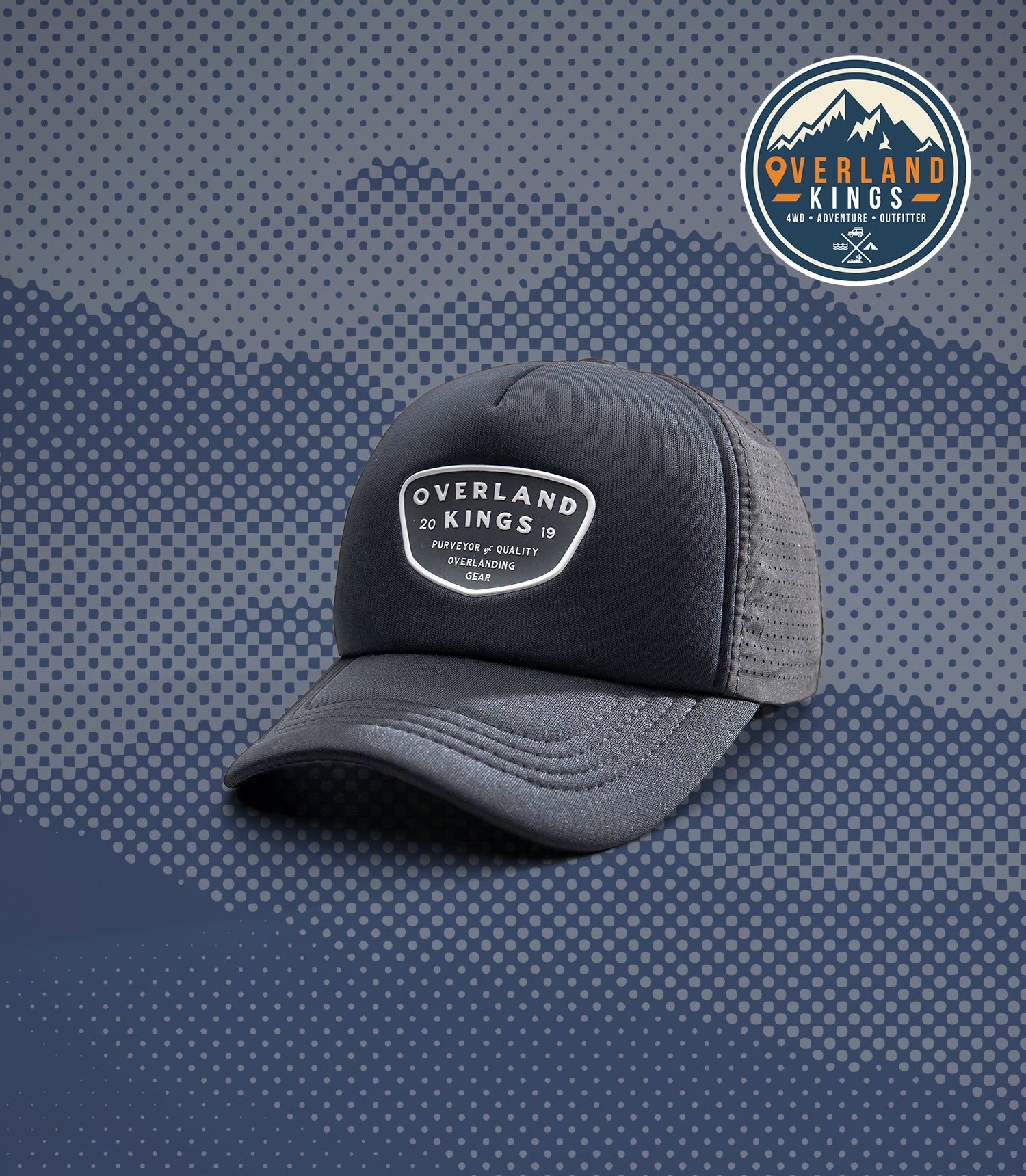 DALTON (BLACK) OK PERF+ TRUCKER CAP