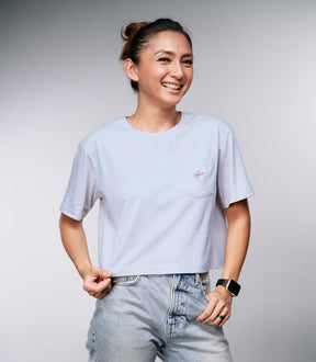 DAPHNE BELLA BOX TEE (LIGHT BLUE)