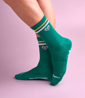 DYAN (DARK GREEN) BELLA CREW SOCKS