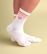 EALA (MISTY ROSE STRIPED) BELLA CREW SOCKS