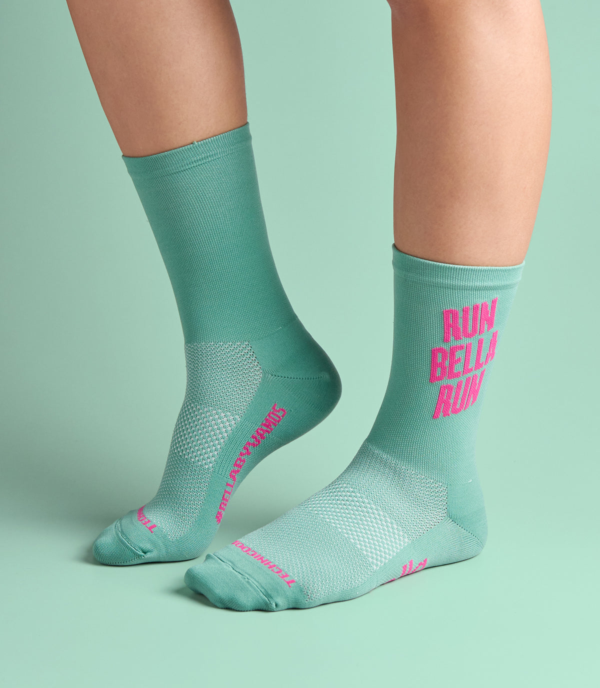 FLO-JO (PASTEL TEAL) BELLA CREW SOCKS